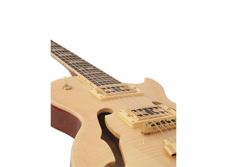 DIMAVERY LP-600 E-Guitar, nature maple